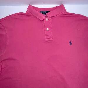 Polo Ralph Lauren Men's Fit Pink Short Sleeve Polo Shirt XL